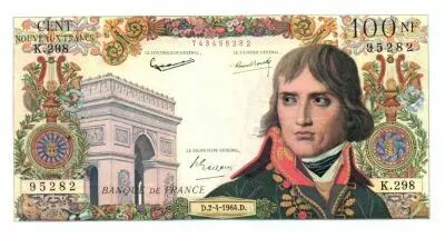 France 100 NF Bonaparte - 02-04-1964 Serial K.298 - VF