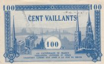 France 100 Vaillants - Billet Scouts Catholiques - 1940-1950 - Tampon Ames vaillantes