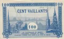 France 100 Vaillants - Billet Scouts Catholiques - 1940-1950 - Tampon Ames vaillantes