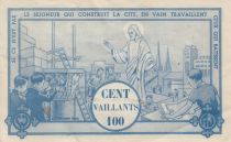 France 100 Vaillants - Catholic Scouts Ticket - 1940-1950