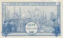 France 100 Vaillants - Catholic Scouts Ticket - 1940-1950