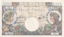 France 1000 Francs - 06-07-1944 - D.3620 - P.96c - UNC