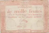 France 1000 francs - 18 Nivose An III (7.1.1795) - Sign. Ariquey