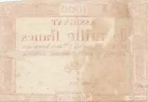 France 1000 francs - 18 Nivose An III (7.1.1795) - Sign. Lehord