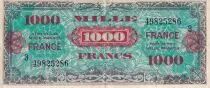 France 1000 Francs - Allied Military Currency - 1945 - Serial 3 - VF - P.125