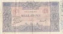 France 1000 Francs - Blue and pink - 22-05-1926 - Serial X.2382