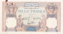 France 1000 Francs - Ceres & Mercure - 18-01-1940 - Serial E.8680 - F.38.41