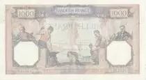 France 1000 Francs - Ceres and Mercury - 03-11-1938 - Serial W.5108