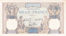 France 1000 Francs - Ceres and Mercury - 20-06-1940 - Serial A.10129 - P.90