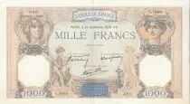 France 1000 Francs - Ceres and Mercury - 21-09-1939 - Serial S.7689