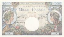 France 1000 Francs - Commerce et Industrie - 28-11-1940 - Série Q.805