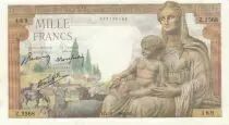 France 1000 Francs - Deesse Demeter - 28-01-1943 - Serial Z.3568