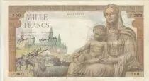 France 1000 Francs - Goddess Demeter - 07-01-1943 - Series F.2675
