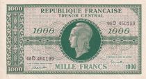 France 1000 Francs - Marianne - 1945 - Letter D - Serial 05 D -  XF+ - P.107