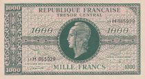 France 1000 Francs - Marianne - 1945 - Letter D - Serial 11 H  -  AU+ - P.107x