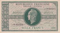 France 1000 Francs - Marianne - 1945 - Letter D - Serial 11 H -  AU - P.107x