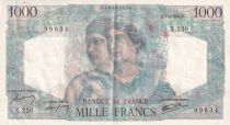 France 1000 Francs - Minerva & Hercule - 07-03-1946 - Serial X.220 - P.130