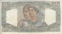 France 1000 Francs - Minerva and Hercules - 03-11-1949 - Serial A.612