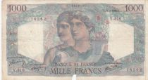 France 1000 Francs - Minerva and Hercules - 11-07-1946 - Serial V.310 - F - P.130