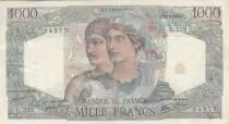 France 1000 Francs - Minerva and Hercules - 12-09-1946 - Serial U.329