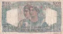 France 1000 Francs - Minerva and Hercules - 15-07-1948 - Serial D.461 - F - P.130b