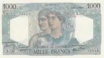 France 1000 Francs - Minerva and Hercules - 22-11-1945 - Serial X.130