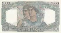 France 1000 Francs - Minerva and Hercules - 26-08-1948 - Serial W.472
