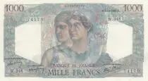 France 1000 Francs - Minerve and Hercule - 03-10-1946 - Serial W.348