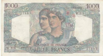 France 1000 Francs - Minerve et Hercule - 17-02-1949 - S�rie W.519