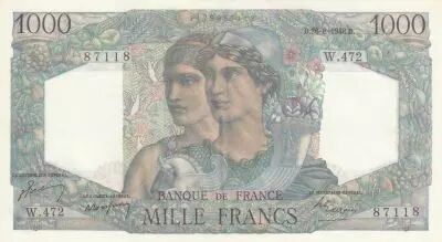 France 1000 Francs - Minerve et Hercule - 26-08-1948 - S�rie W.472
