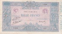 France 1000 Francs - Pink and  blue - 30-03-1926 - Serial N.2206 - P.67