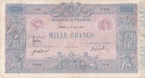 France 1000 Francs - Pink and blue - 17-04-1915 - Serial T.914 -  F - P.67