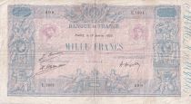 France 1000 Francs - Pink and blue - 19-01-1925 - Serial E.1831 - P.67
