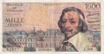 France 1000 Francs - Richelieu - 01-12-1955 - Série A.206 - F.42.17