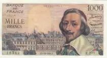 France 1000 Francs - Richelieu - 04-10-1956 - Serial E.277