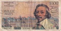 France 1000 Francs - Richelieu - 04-10-1956 - Serial V.277