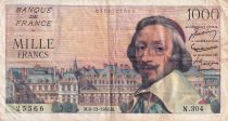 France 1000 Francs - Richelieu - 06-12-1956 - Serial N.304 - P.134