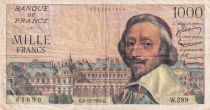 France 1000 Francs - Richelieu - 06-12-1956 - Serial W.299