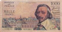 France 1000 Francs - Richelieu - 06-12-1956 - Série G.299
