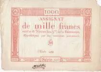 France 1000 Francs 18 Nivose An III - 7.1.1795 - Sign. Noel - VF