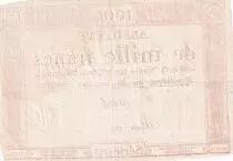 France 1000 Francs 18 Nivose An III (7.1.1795) - Sign. Coipel