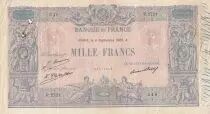 France 1000 Francs Blue on lilac - 06-09-1926  - Serial P.2721- F to VF
