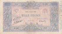 France 1000 Francs Blue on lilac - 08-04-1925 - Serial W.1899-  Fine