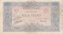 France 1000 Francs Blue on lilac - 08-04-1925 - Serial W.1899-  Fine