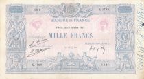 France 1000 Francs Blue on lilac - 13-10-1923 - Serial K.1728 -  VF