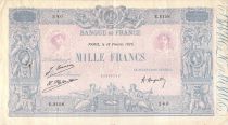 France 1000 Francs Blue on lilac - 18-02-1926 - Serial E.2158 -  VF