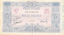 France 1000 Francs Blue on lilac - 20-01-1926 - Serial S.2133 - VF