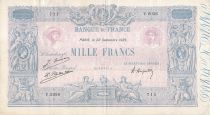 France 1000 Francs Blue on lilac - 22-09-1925 - Serial Y.2036 - VF