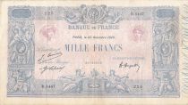 France 1000 Francs Blue on lilac - 22-11-1920 - Serial D.1447 -  F to VF