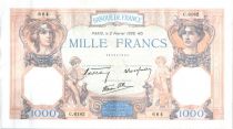 France 1000 Francs Ceres and Mercury - 02-02-1939 Serial C.6182-664